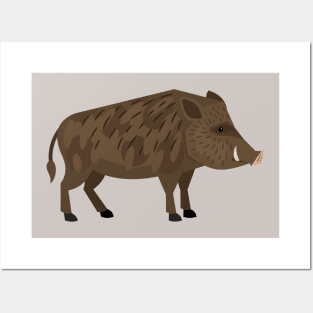 Brown Boar Posters and Art